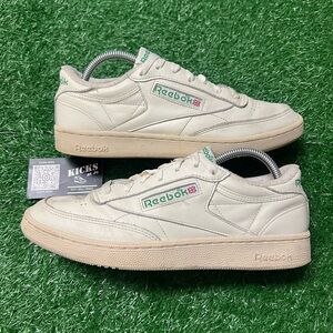 Reebok Club C 85 Vintage Chalk Green Cream Size 9.5 (DV6434)